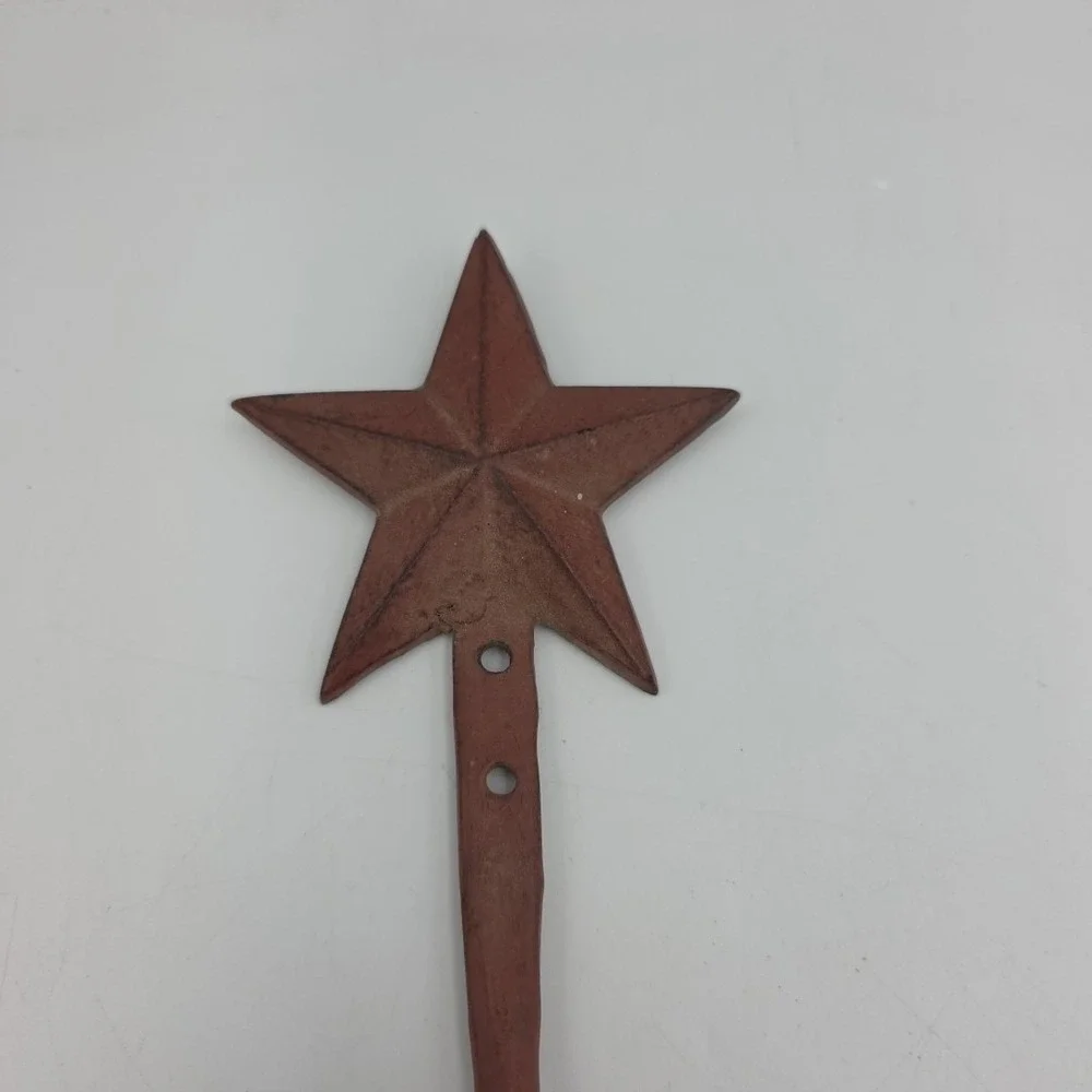 Rustic Metal Barn Star Bathroom Hardware Wall Mounted Hand Towel‎ Holder Ring